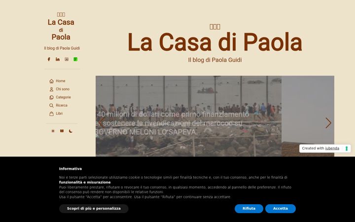 Screenshot of lacasadipaola.it