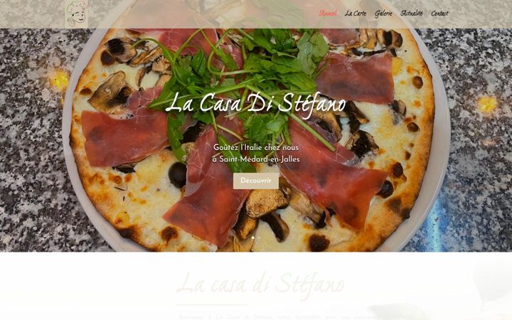 Screenshot of lacasadistefano-pizzeria-saint-medard-en-jalles.fr