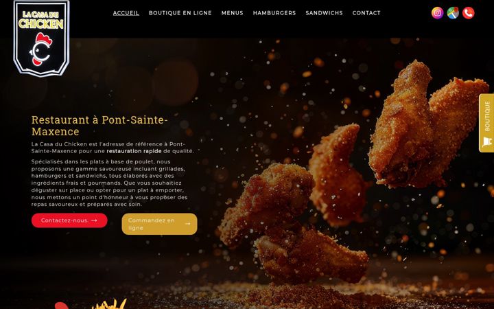 Screenshot of lacasaduchiken.fr