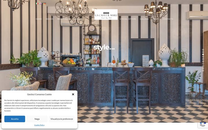 Screenshot of lacasaeilmare.com
