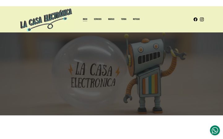 Screenshot of lacasaelectronica.net