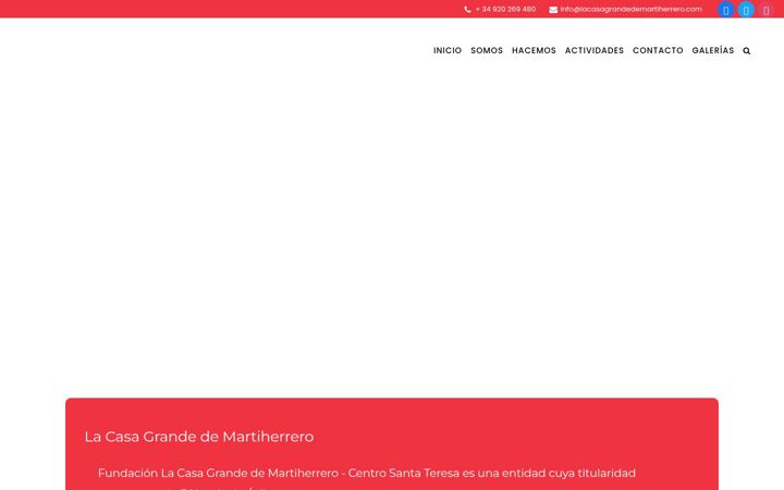 Screenshot of lacasagrandedemartiherrero.com