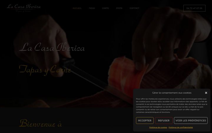 Screenshot of lacasaiberica.fr