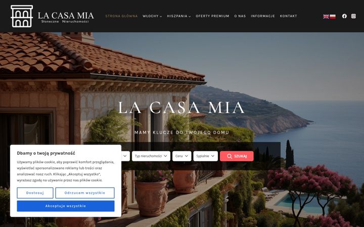 Screenshot of lacasamia.pl