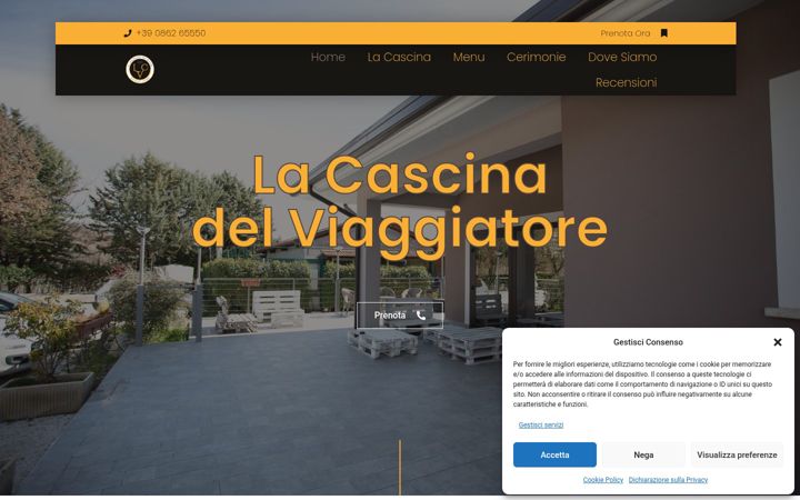 Screenshot of lacascinadelviaggiatore.it