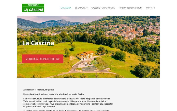 Screenshot of lacascinagriturismo.it