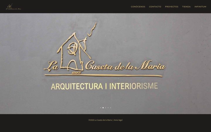 Screenshot of lacasetadelamaria.com