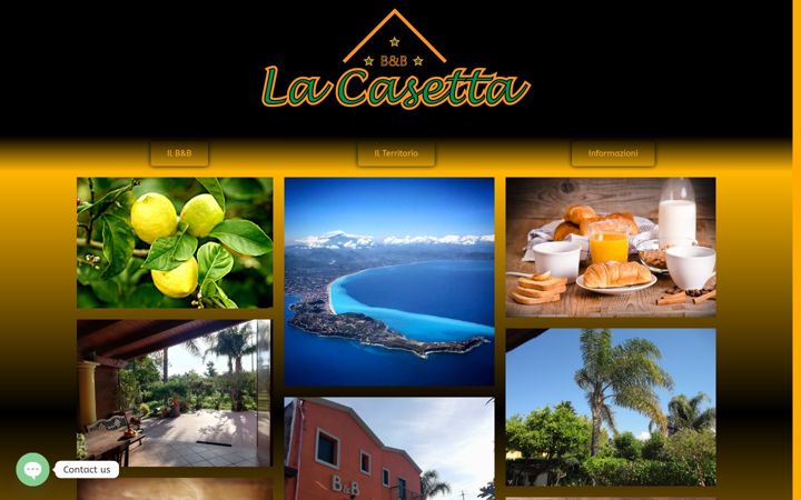 Screenshot of lacasettabedandbreakfast.net