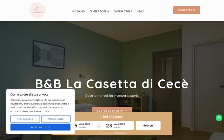 Screenshot of lacasettadicece.it