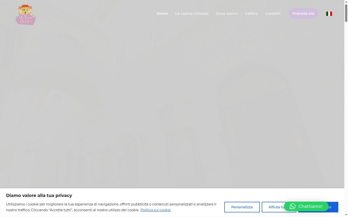 Captura de pantalla del banner de consentimiento mostrado antes de cualquier interacción