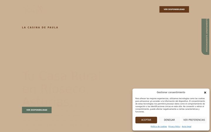 Screenshot of lacasinadepaula.com