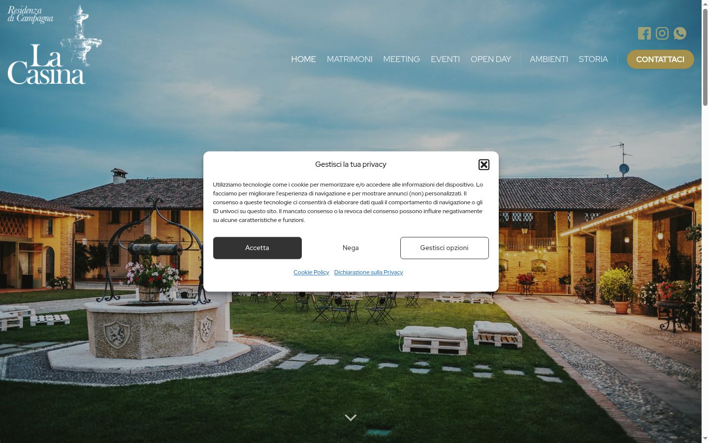 Snímek obrazovky baneru souhlasu zobrazeného před jakoukoli interakcí