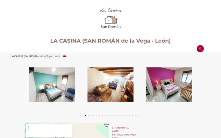 Screenshot of lacasinasanroman.com