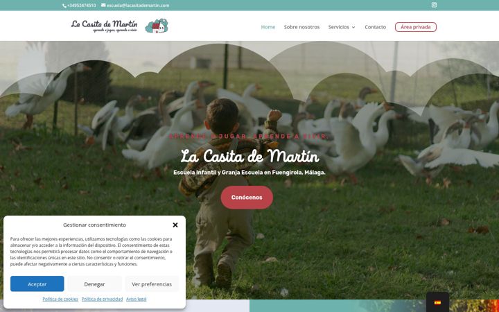 Screenshot of lacasitademartin.com