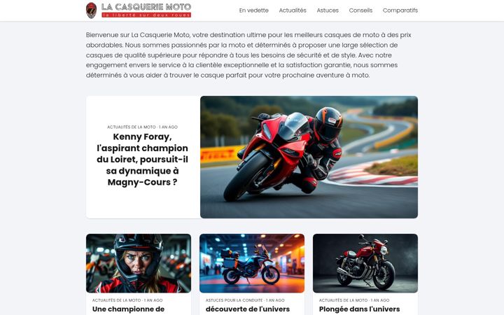 Screenshot of lacasquerie-moto.com