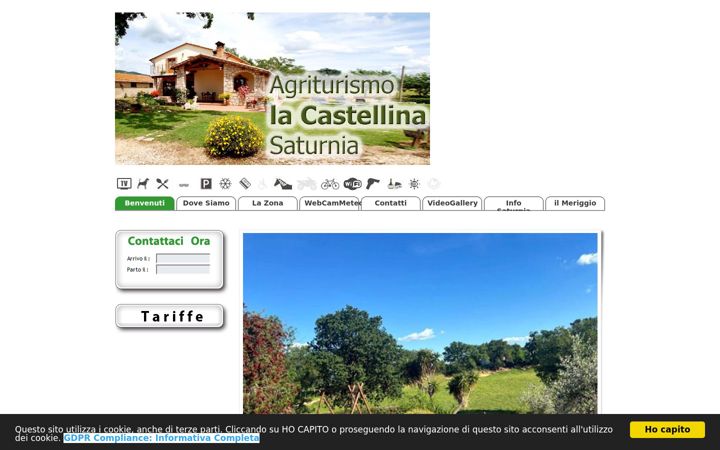 Screenshot of lacastellinasaturnia.com