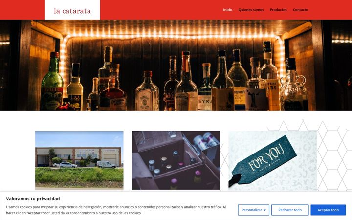 Screenshot of lacatarata.es