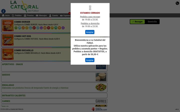 Screenshot of lacatedraldelfutbol.es