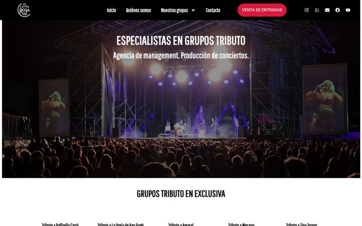 Screenshot of lacatifaroja.com