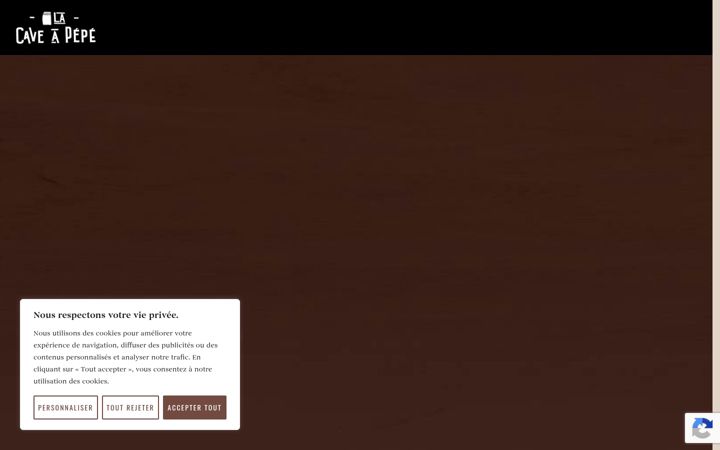 Screenshot of lacaveapepe.com