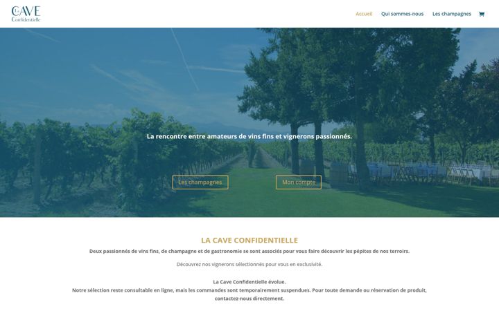 Screenshot of lacaveconfidentielle.com