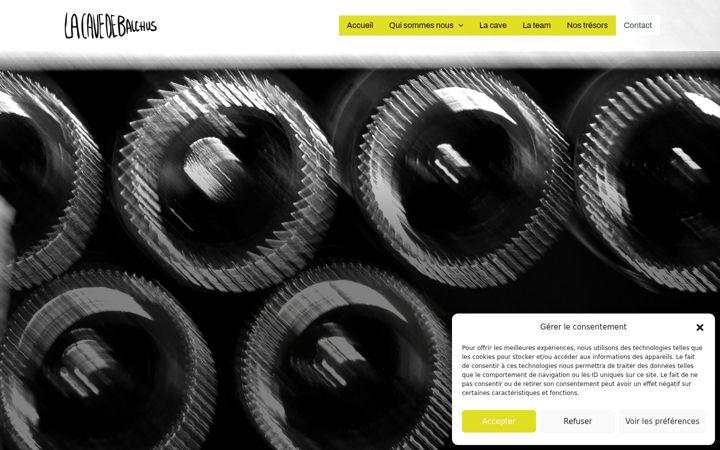 Screenshot of lacavedebacchus.fr