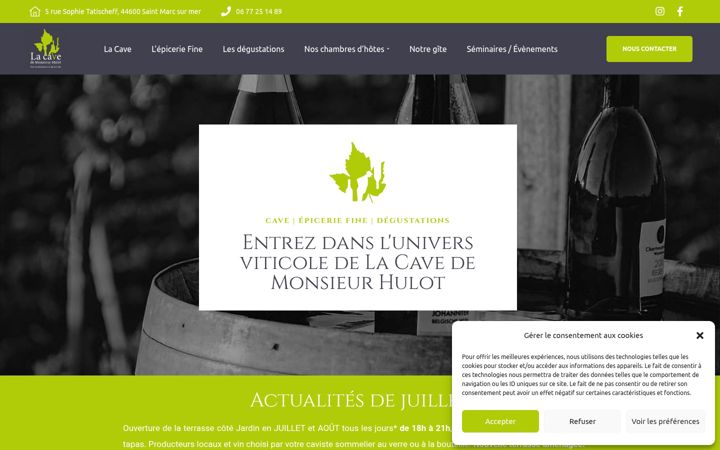 Screenshot of lacavedemonsieurhulot.fr