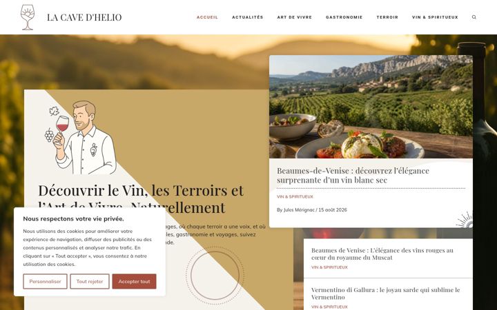 Screenshot of lacavedhelio.fr