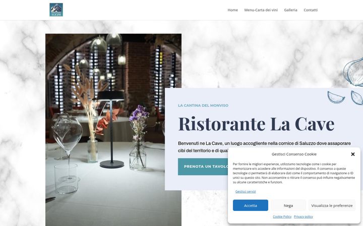 Screenshot of lacavesaluzzo.it