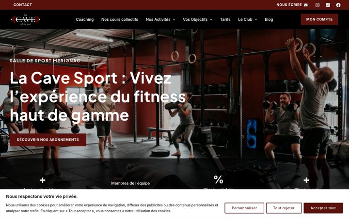 Screenshot of lacavesport.fr