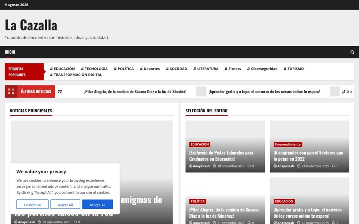 Screenshot of lacazalla.com