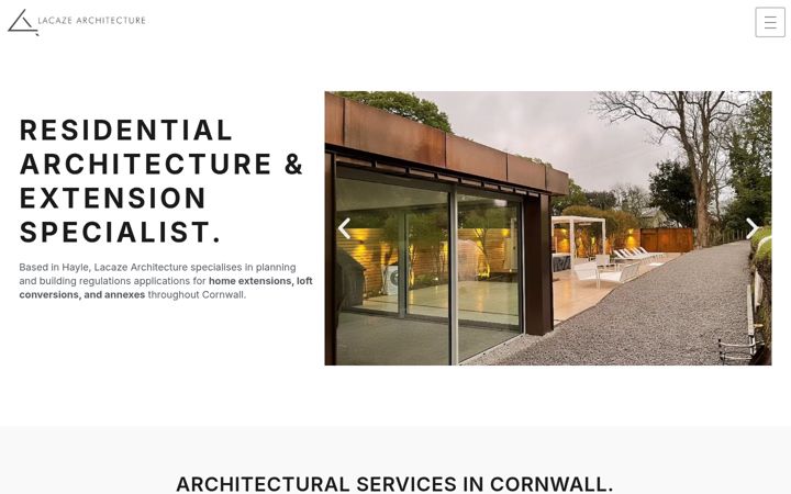 Screenshot of lacazearchitecture.com
