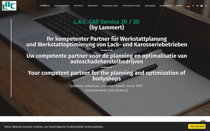 Screenshot of laccadservice.com