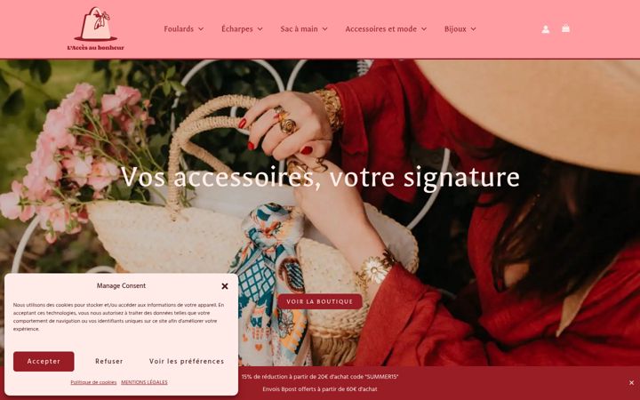 Screenshot of laccesaubonheur.be