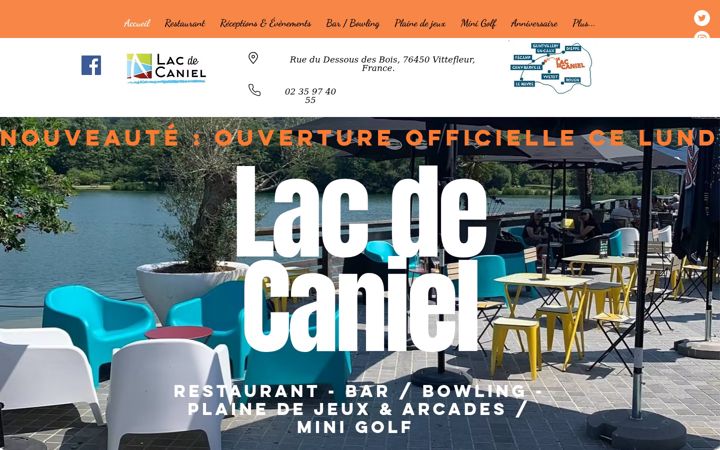 Screenshot of lacdecaniel.fr