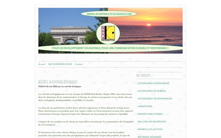 Screenshot of lacentraleecologique.info