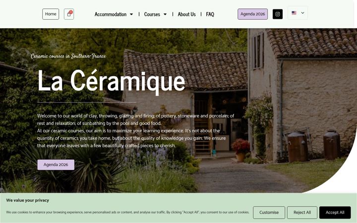 Screenshot of laceramique.com
