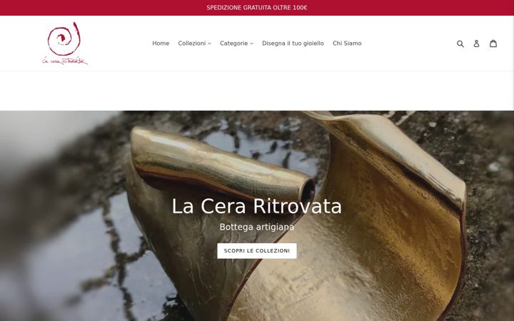 Screenshot of laceraritrovata.it