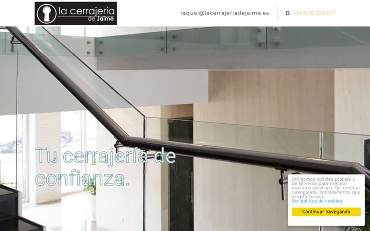 Screenshot of lacerrajeriadejaime.es