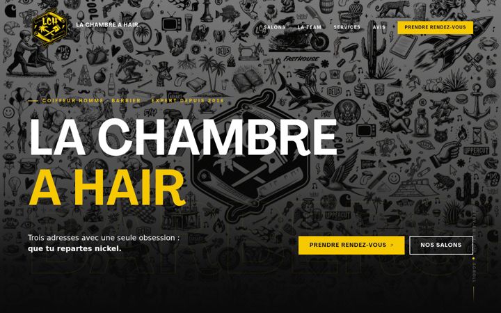 Screenshot of lachambreahair.fr