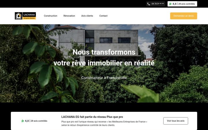 Screenshot of lachana-eg.fr