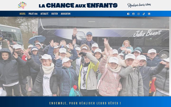 Screenshot of lachanceauxenfants.fr