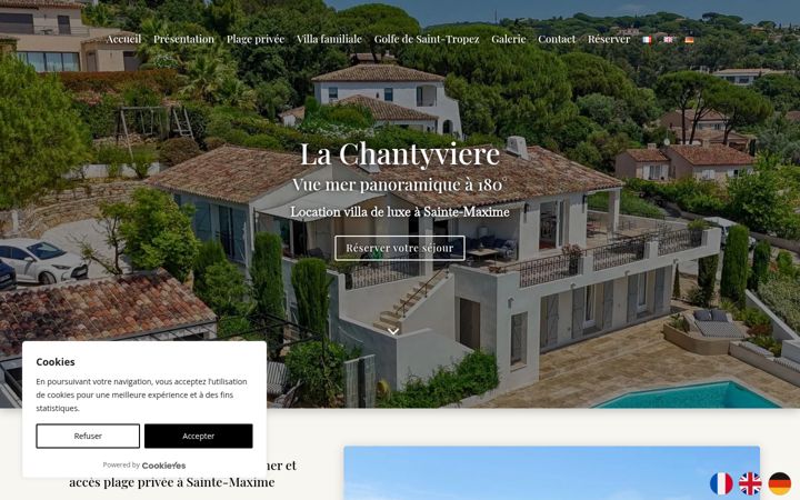 Screenshot of lachantyviere.com
