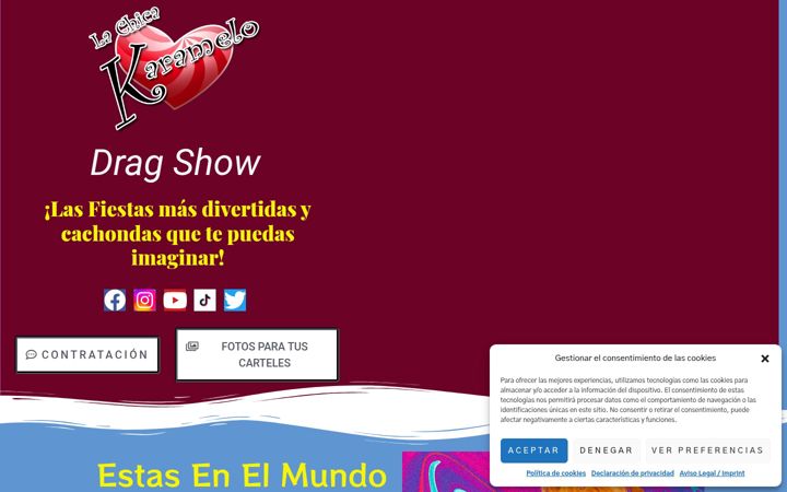 Screenshot of lachicakaramelo.com