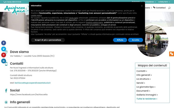 Screenshot of lachioccetta.it