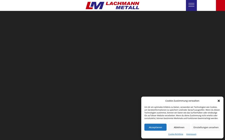 Screenshot of lachmann-metall.at