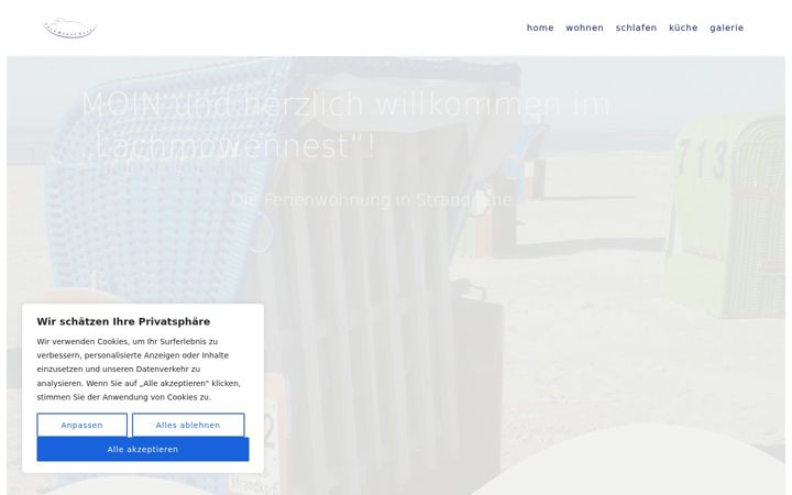 Screenshot of lachmoewennest.de