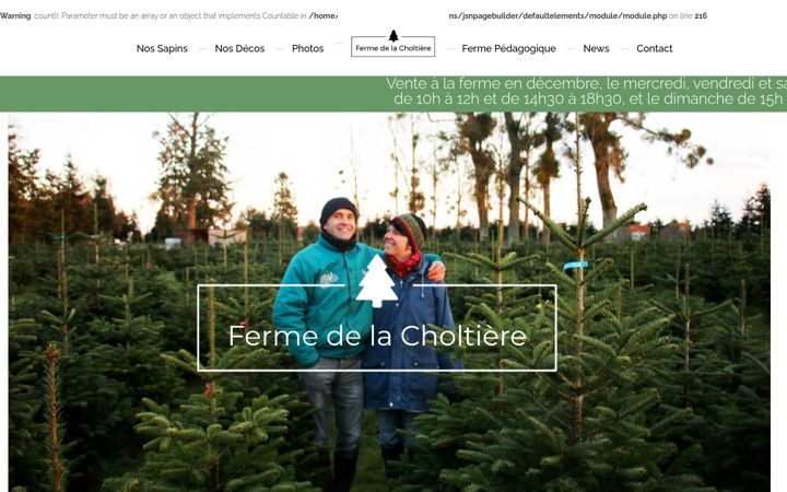 Screenshot of lacholtiere.fr