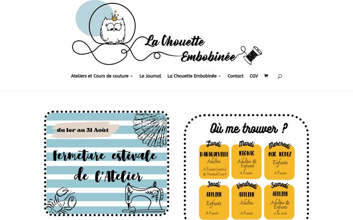 Screenshot of lachouetteembobinee.fr