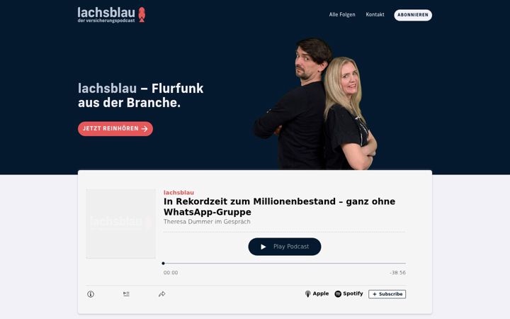 Screenshot of lachsblau.de